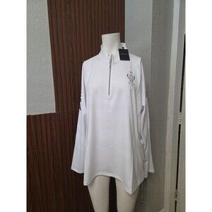 Dunning Golf Women's  1/4 Zip Long Sleeve White Top  2023 Ryder Cup Sz Xxl